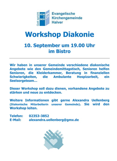 Workshop Diakonie im September