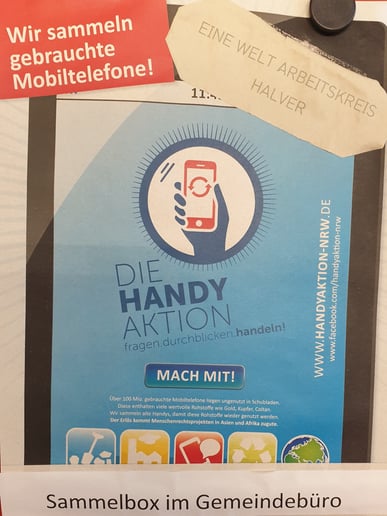 Sammlung gebrauchter Mobiltelefone