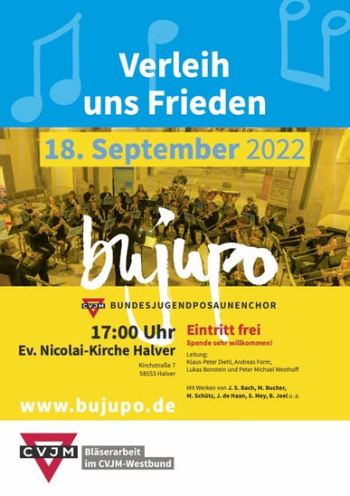 Bläserkonzert des BUJUPO am 18. September 22